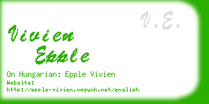 vivien epple business card